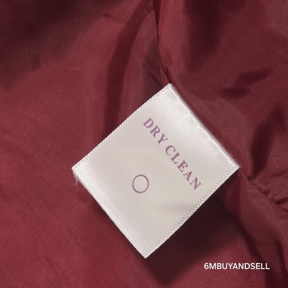 Roaman's 26W Red Wool Blend Moto Jacket Boucle Zip Pockets Plus Size Coat - Picture 6 of 10